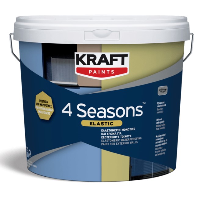 Гръцка фасадна боя KRAFT 4 SEASONS ELASTIC 10л.