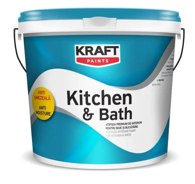 Гръцки антибактериален латекс KRAFT KITCHEN AND BATH 4л.